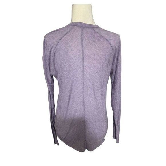 Club Monaco Womens Solid Purple Long Sleeve Rhinestone Top Large - Picture 2 of 3